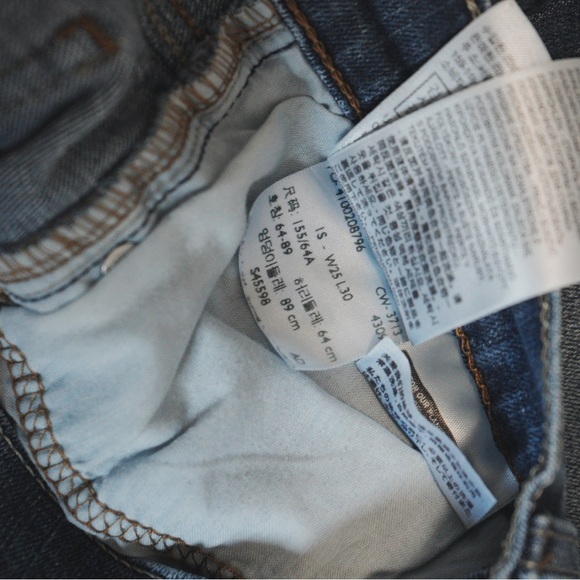 Levi’s 524 Skinny Jeans - Size 25w x 30L - Picture 4 of 5